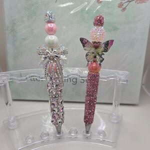 Stationary Set W/ Handmade Beaded Pens